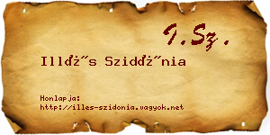 Illés Szidónia névjegykártya